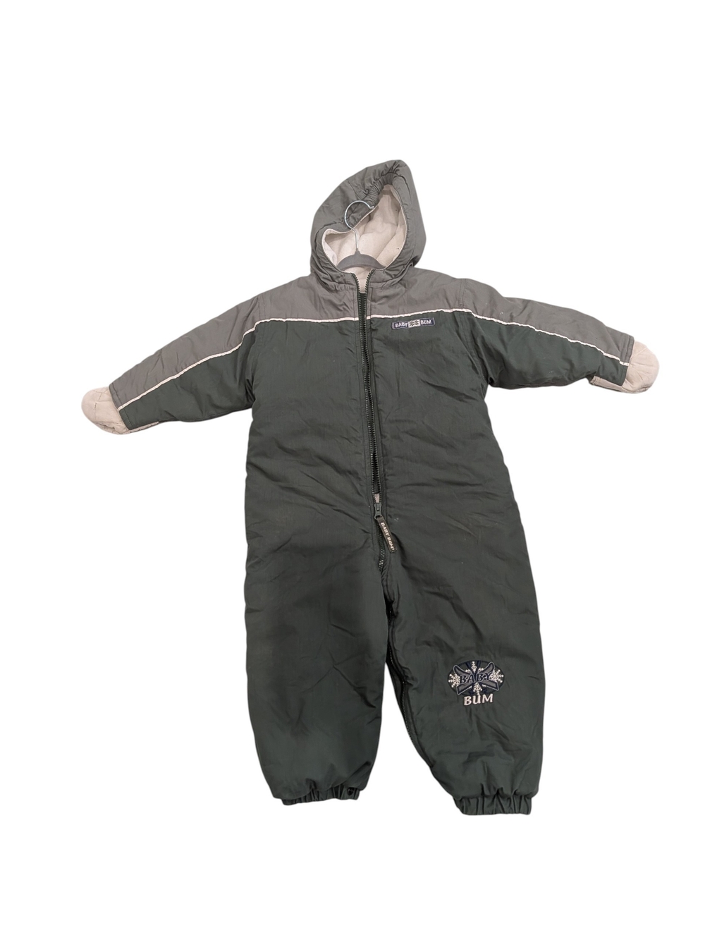 Vintage BUM Equipment Baby Bunting Snowsuit  24M Hooded Winter One Piece 90s